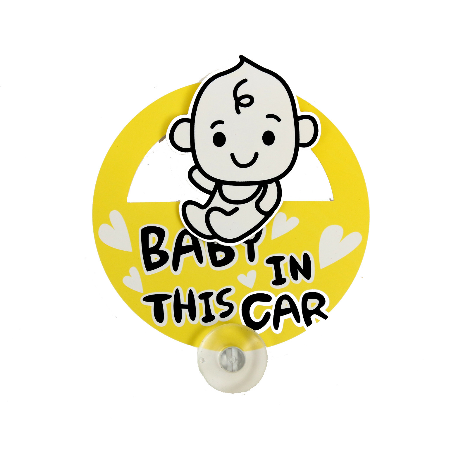 子供が乗っています　BABY IN CAR　車(chē)用マグネット